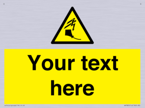 Custom warning kite flying near powerlines